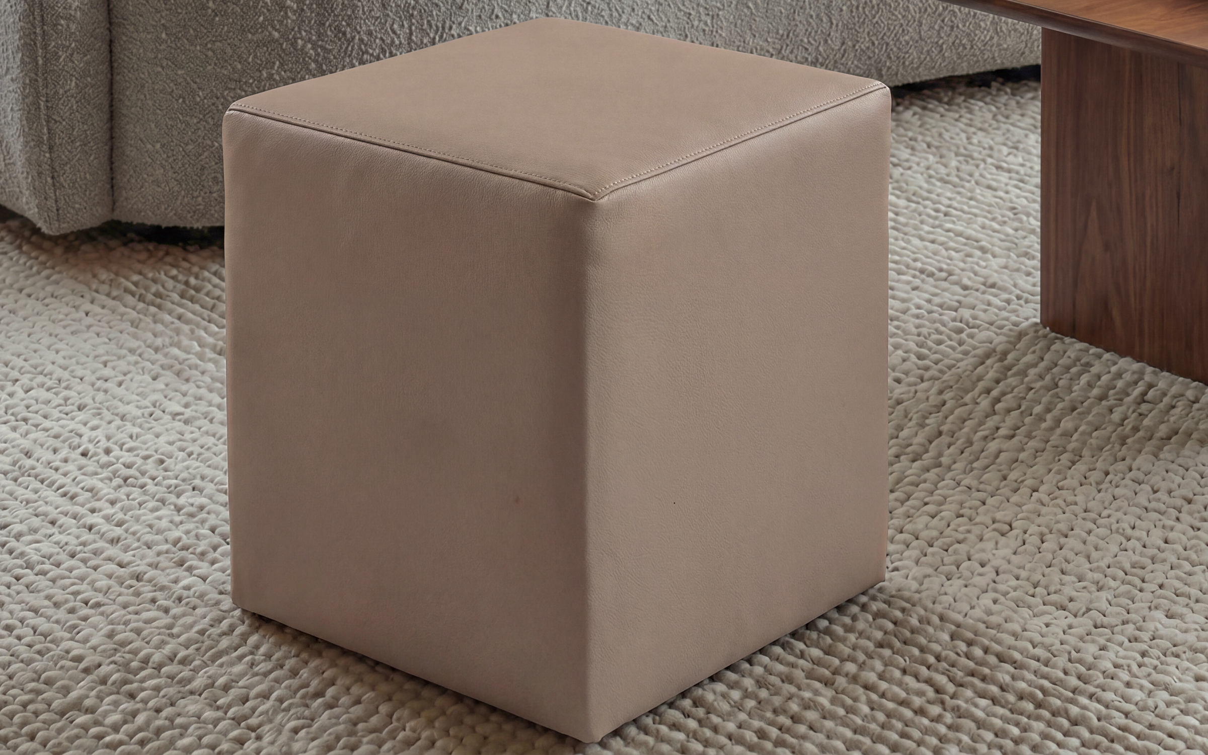 Ottoman Relax, brown leather  1